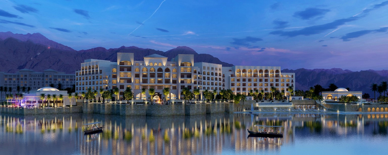 Waterfront hotel and lagoon at Saraya Aqaba